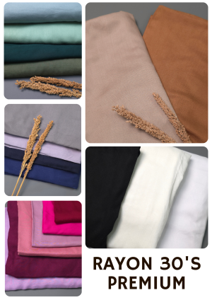 Rayon 30's Premium - Custom Ukuran Panjang